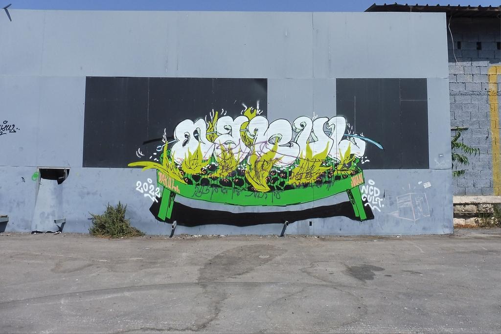 graffiti on building wall