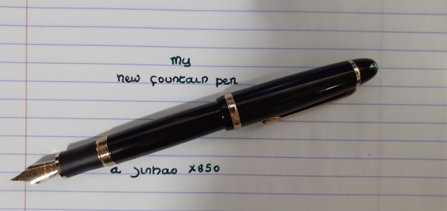 paper note with Jinhao pen